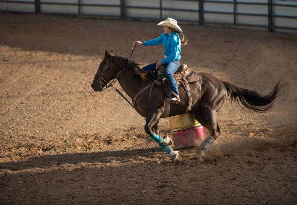 istock Cowgirl barrel racing rodeo 1085774662
