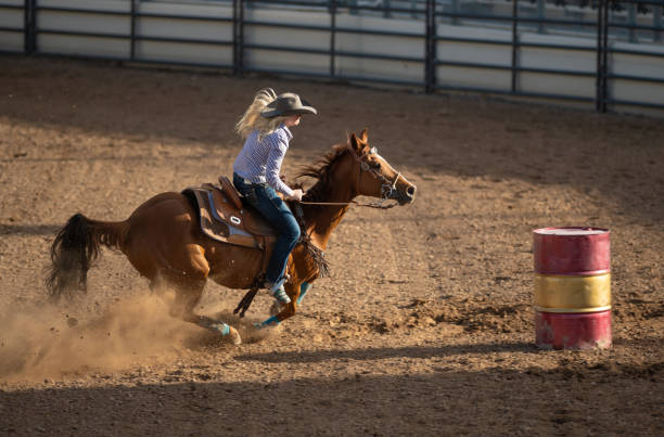 Cowgirl barrel racing rodeo