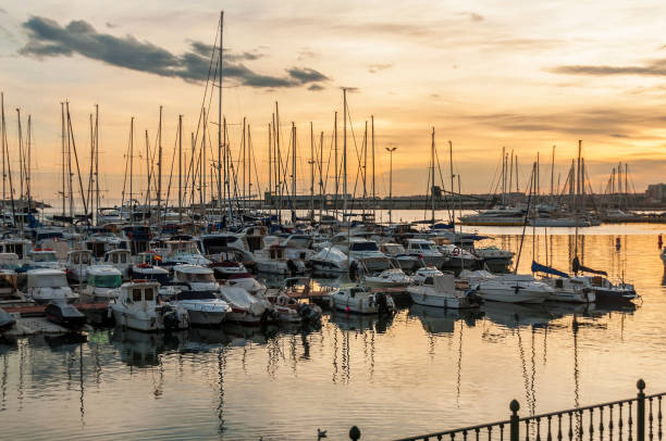 istock Yacht club at evening 1085785486