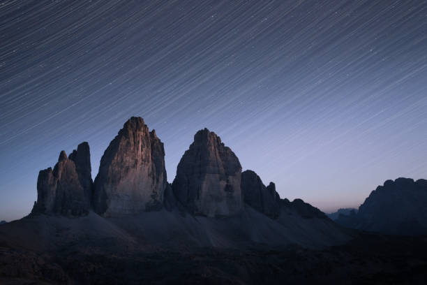 istock starstrail over Tre Cime di Lavaredo in Dolomites 1085793518
