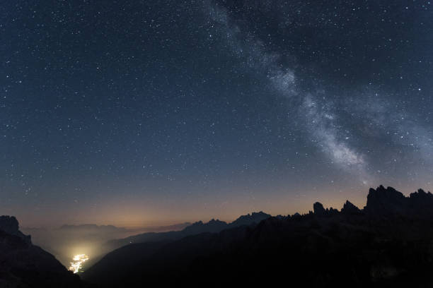 istock Milkyway over Dolomites in a summer night 1085794844