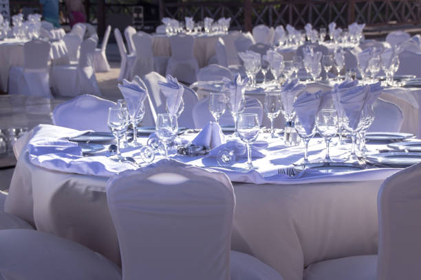 istock Tables and decoration for a wedding on the beach 1085845994