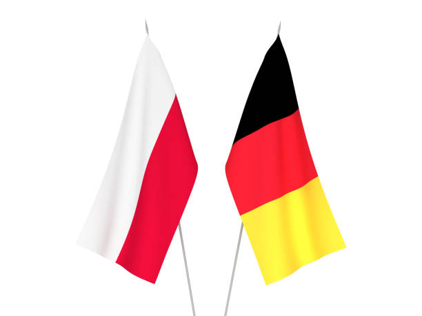 istock Belgium and Poland flags 1085864956