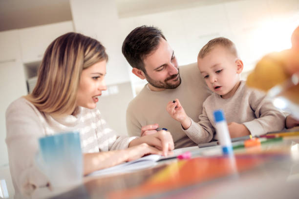 istock Loving family of three spending time together 1085889052