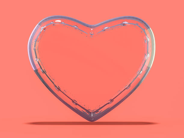 istock Red heart gemstone on isolated background. 3D 1085896502