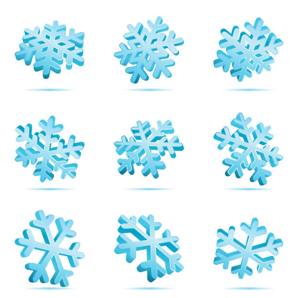 3d Snowflakes Icon Stock Illustration - Download Image Now - Snowflake  Shape, Three Dimensional, Illustration - iStock