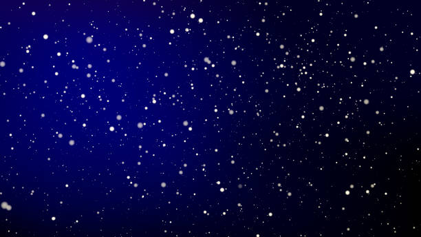 istock Abstract colorful bokeh and glowing spakling shining particles in random blue color theme background. Lighting effects of flash. Blurred vector background with light glare, EPS10 illustration. 1085900278