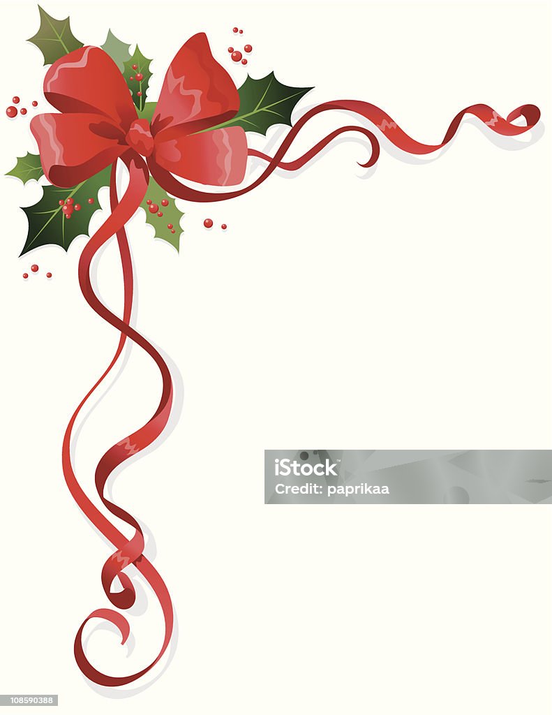 Decorazione natalizia - arte vettoriale royalty-free di Fiocco - Nodo