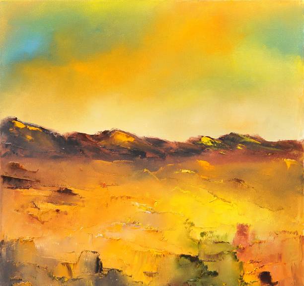 istock Abstract Colorful Sunny Landscape Contemporary Art Painting 1085910424