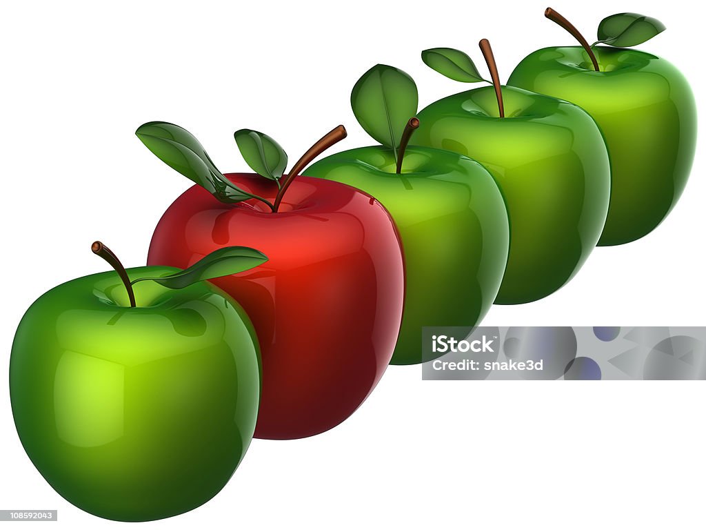 Délicieuses pommes fraîches. concept de Leadership (haute résolution - Photo de Aliment libre de droits