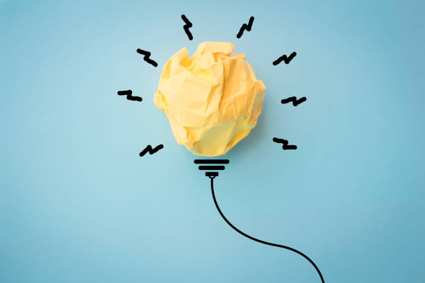istock Concept of idea and innovation with paper ball 1085928144