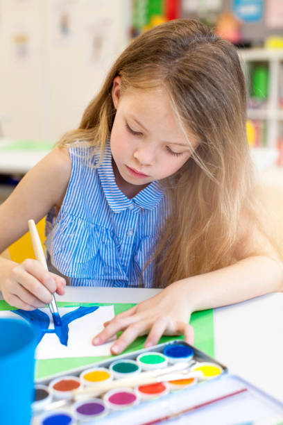 istock Girl Painting On Paper 1085936124