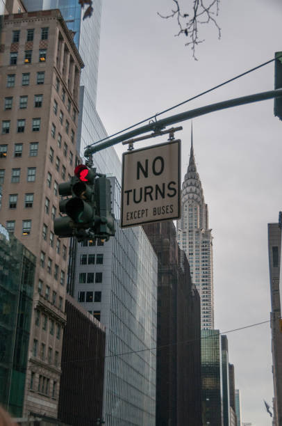 istock Red traffic light in New York City 1085957400