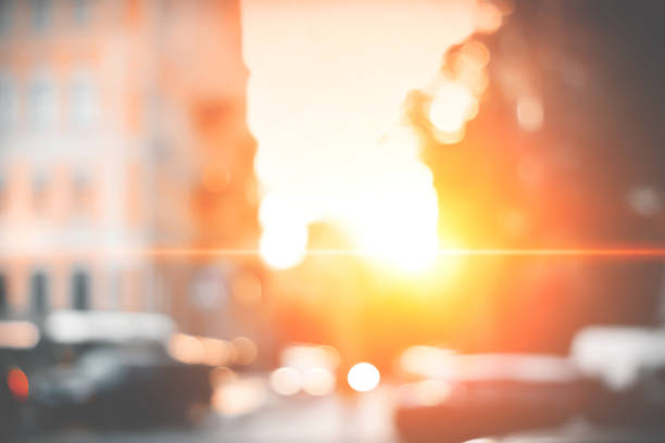 istock Beautiful sunset city bokeh. 1085959600