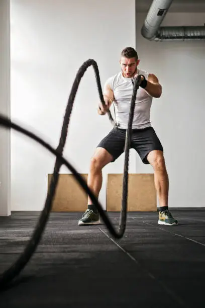 Photo of Battle Rope strength training