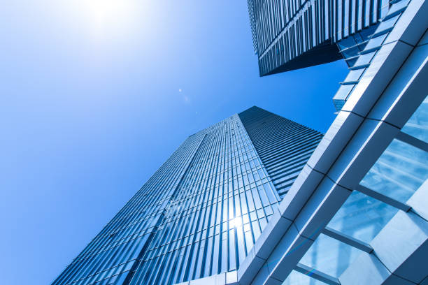 istock Blue building glass curtain wall 1085962150