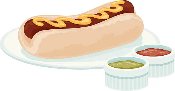 Vector illustration of Hot Dog