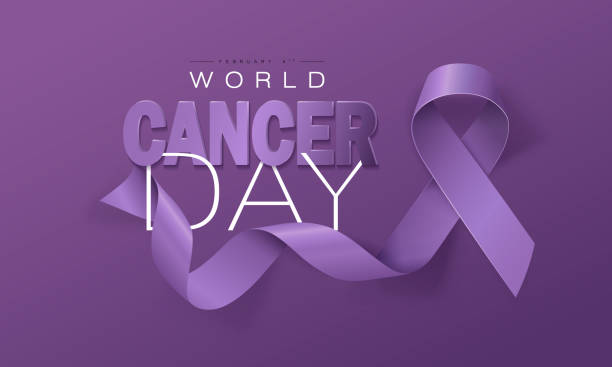 istock World Cancer Day concept. Lavender Ribbon. Vector illustration. 1085986548