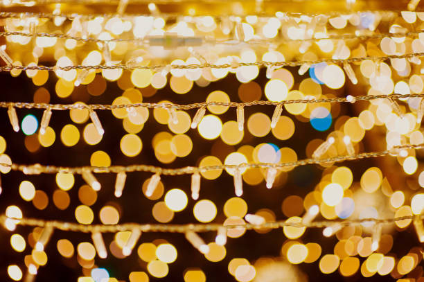 istock Full Frame Shot Of Illuminated String Lights and bokeh 1085988354