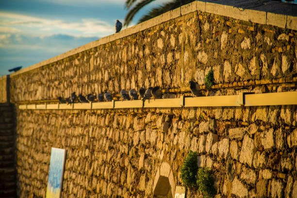 Spanish Beach Resort in Barcelona, Spain. Sitges area is known as a beach resort town.
