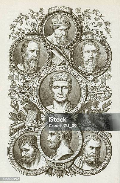 Antike Griechische Philosophen Stock Vektor Art und mehr Bilder von Aristoteles - Aristoteles, Platon - Philosoph, Sokrates - Philosoph