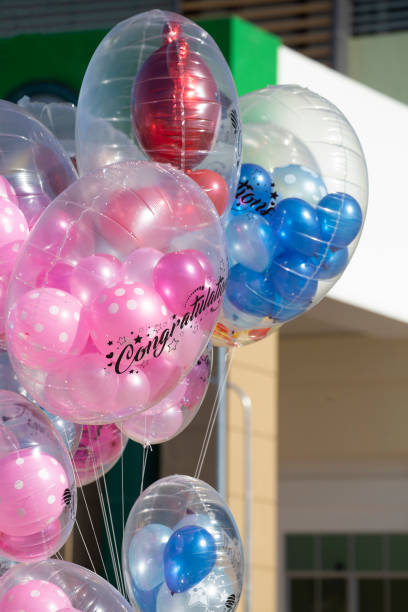 istock Floating balloon in university commencement.Congratulations concept. 1086005804