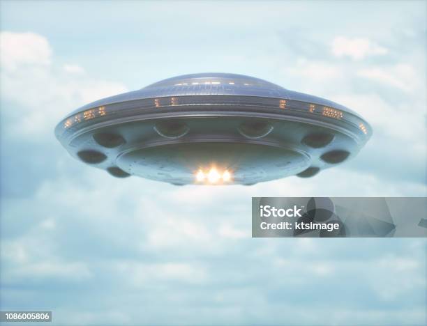 Flying Object Puffing Rings Unidentified Flying Object Stock Photo - Download Image Now - Air ...