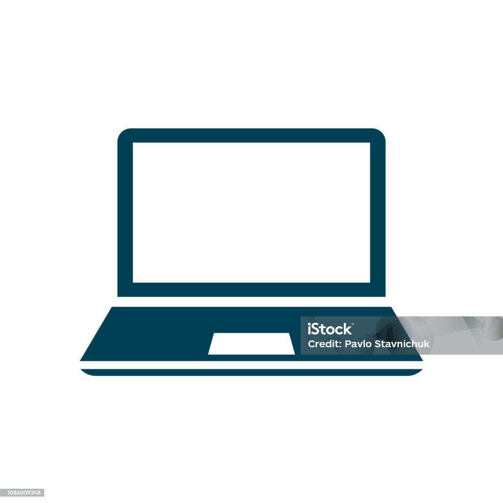 Ícone do dispositivo portátil, aparelhos de escritório - vetor das ações - Vetor de Laptop royalty-free