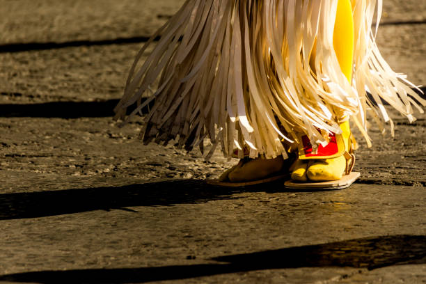 istock Feet of a traditional matachin mexican dancer 1086019694