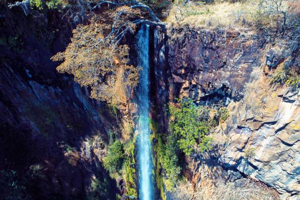 istock Aerial view of great waterfall in Brazil 1086020094