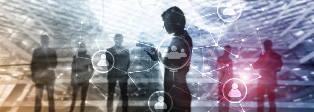 istock People relation and organization structure. Social media. Business and communication technology concept. 1086025092