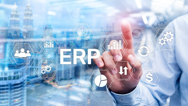 istock ERP system, Enterprise resource planning on blurred background. Business automation and innovation concept 1086025482
