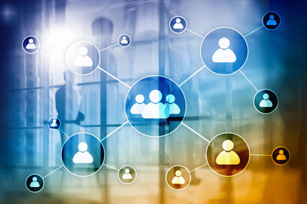 istock HR - Human resources management concept on blurred business center background. 1086027706