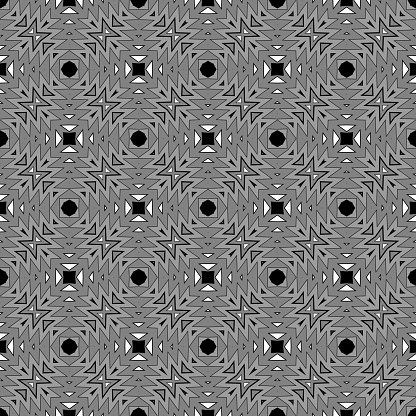 Cyclic Pattern Example Cyclical Pattern Of Geometric Shapes Seamless Vector Illustration For ...