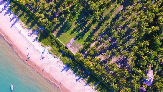 Vista aérea de playa de Arraial d ' Ajuda, Brasil photo