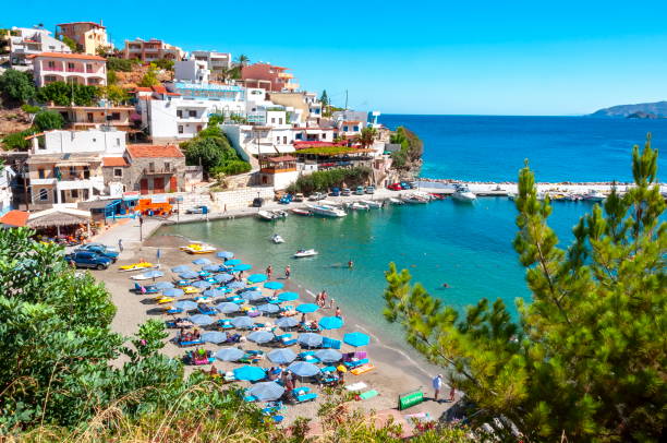 Beach in Bali village, north Crete, Greece