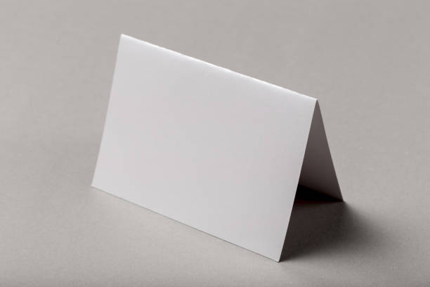 istock Half-fold horizontal brochure blank white template for mock up and presentation design. 1086051012