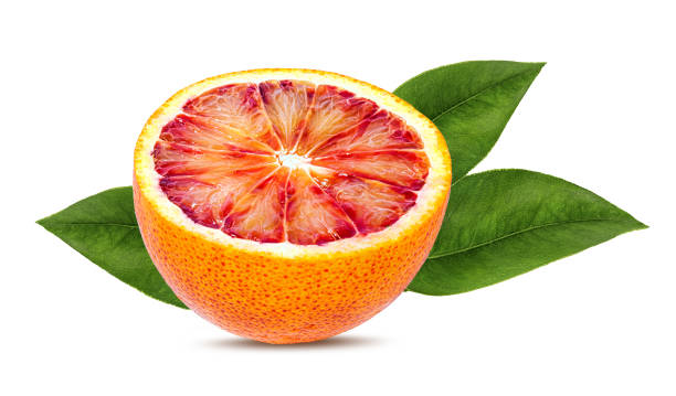 Ripe orange isolated on white