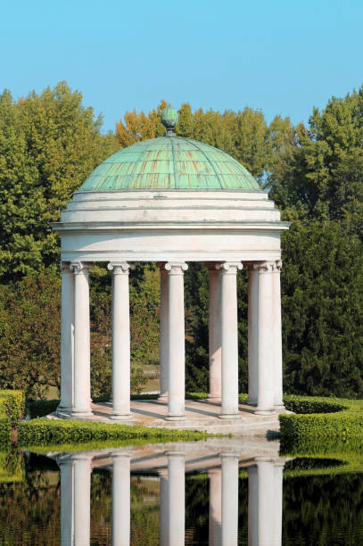 istock Water reflection of a temple with the dome 1086053632