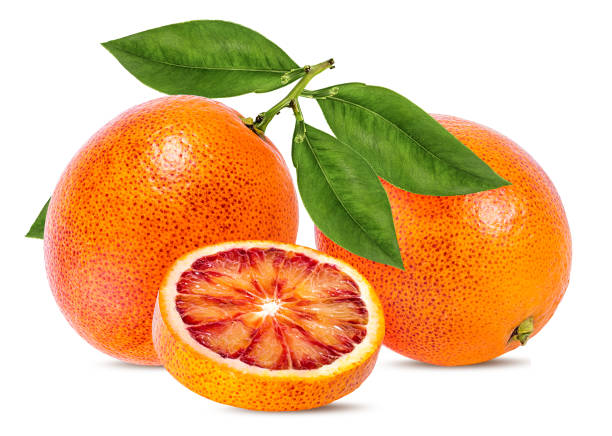 istock Ripe orange isolated on white 1086053844
