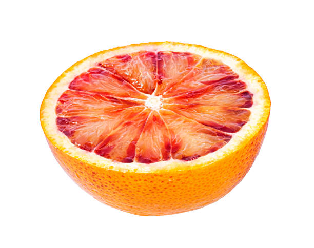 istock Ripe orange isolated on white 1086059980