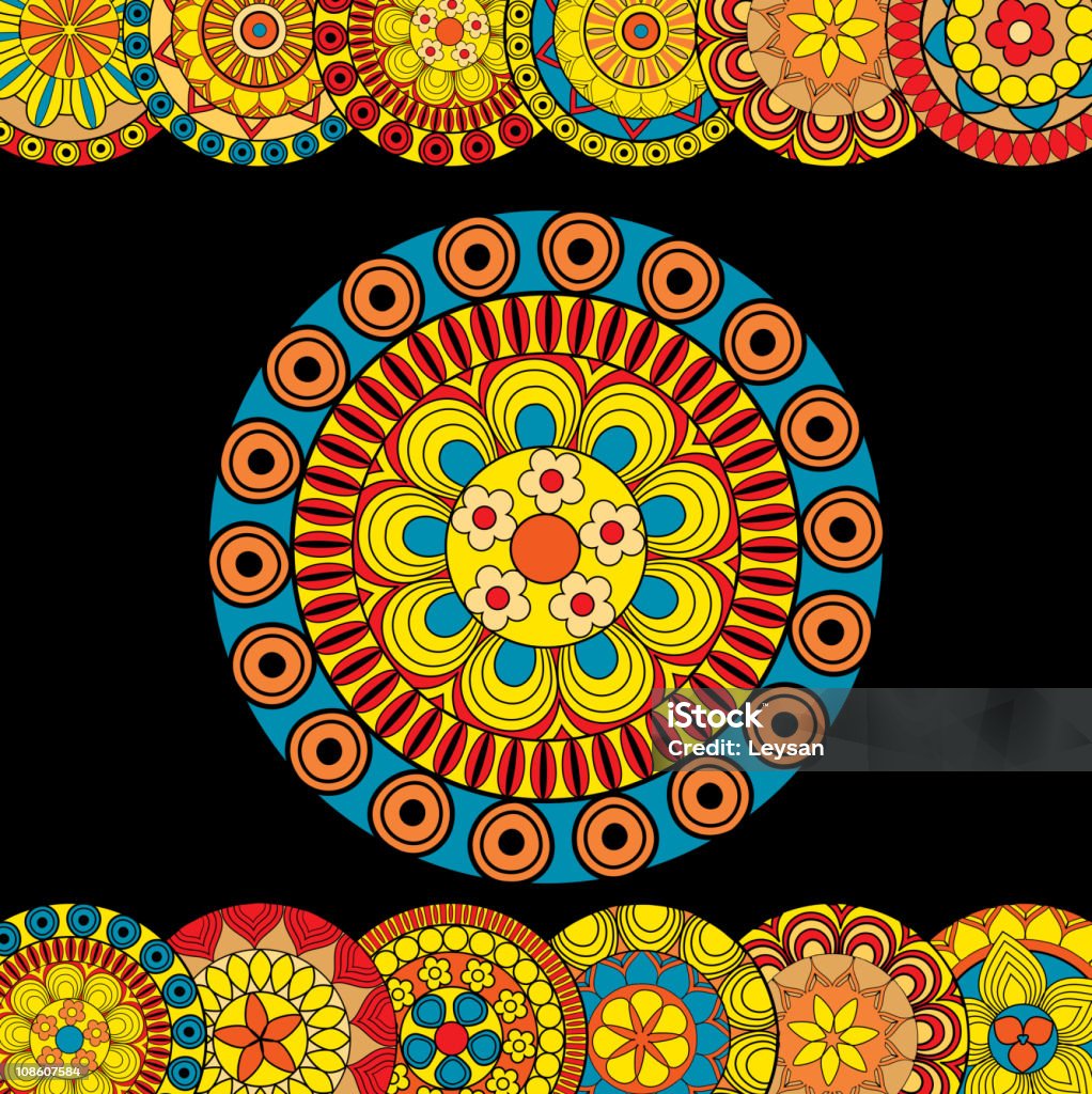 Ethno background Background with ethnic pattern.  20th Century stock vector