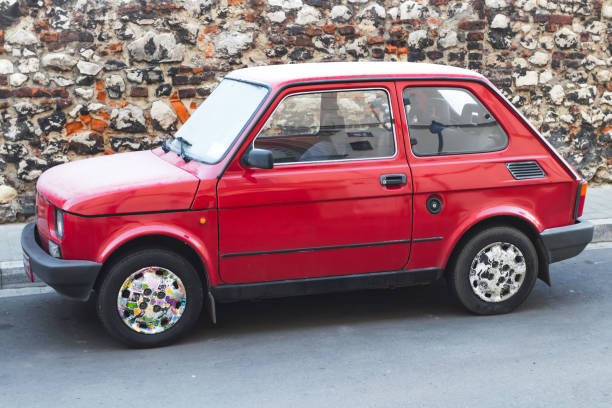 Krakow, Poland - December 31, 2016: Fiat 126p called \