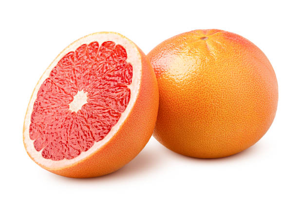 istock grapefruit isolated on white background, clipping path, full depth of field 1086081766