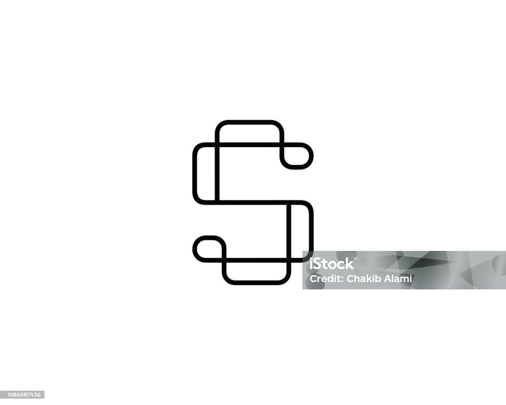 Letter S icon alphabet symbol. Letter S logo icon design vector sign. Letter S stock vector