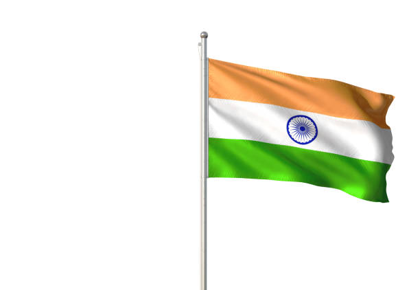 istock India flag waving isolated on white background 1086095304