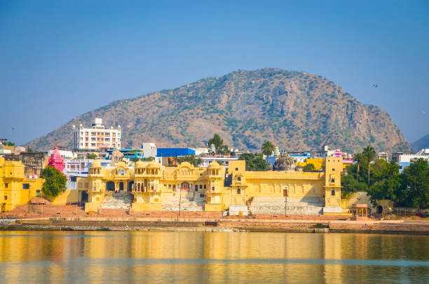 istock Panoramic view on Holy Lake and city Pushkar, Rajasthan, India. 1086102182