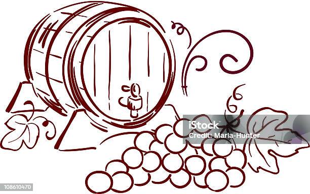 Ilustración de Barriles De Vino y más Vectores Libres de Derechos de Barril de vino - Barril de vino, Vector, Bodega - Almacén