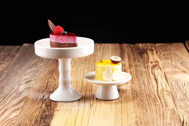 istock Delicious raspberry cake with fresh raspberries, blueberry and lemon cake.  confiserie cake cuisine. 1086110990
