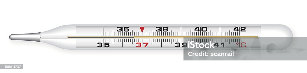 Arzt thermometer - Lizenzfrei Ausrüstung und Geräte Vektorgrafik